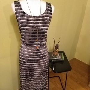 One World Black & White Maxi Dress